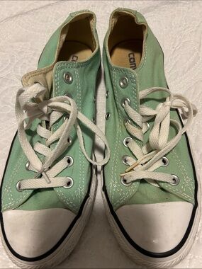 Converse Mint Green Low Top Canvas Sneakers